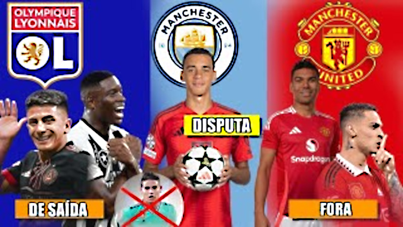 LUIZ HENRIQUE ALMADA BOTAFOGO e LYON VILLASANTI e PALMEIRAS CASEMIRO E ANTONY FORA UNITED JAMES