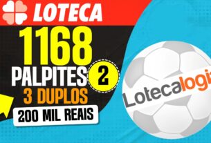 PALPITES PARA A LOTECA 1168 COM 3 DUPLOS APOSTAS PARA FUTEBOL DE SEMANA PALPITES DA LOTECA 1168 DICAS