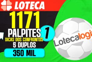 LOTECA 1171 PRIMEIROS PALPITES COM 5 DUPLOS MUITA INFORMAÇÃO SOBRE ESTA GRADE DA LOTECA 1171 QUE VEIO PESADA