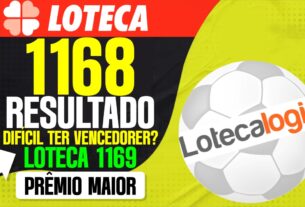 RESULTADO LOTECA 1168 E GRADE LOTECA 1169 PODE ACUMULAR ESTE PRÊMIO. O QUE VOCÊ ACHA? LOTECA 1168 SURPRESAS DEMAIS