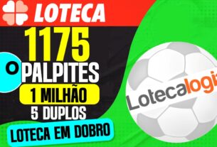 PALPITES LOTECA 1175 5 DUPLOS PRÊMIO DE 1 MILHÃO DE REAIS ATENÇÃO LOTECA EM DOBRO CHEGANDO SAIBA MAIS
