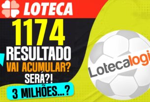 RESULTADO LOTECA 1174 PODE ACUMULAR E PROGRAMAÇÃO LOTECA 1175 CHEGAR NOS 3 MILHÕES DE REAIS SERÁ?